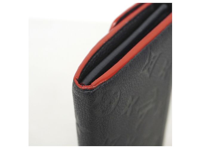 Louis Vuitton Monogram Empreinte Portefeuille Sarah Long Wallet - Marine Rouge Rosso - vista 7
