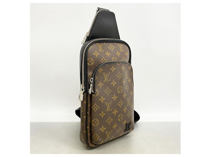 Borsa a tracolla Louis Vuitton Monogram Macassar Avenue Marrone - vista 2