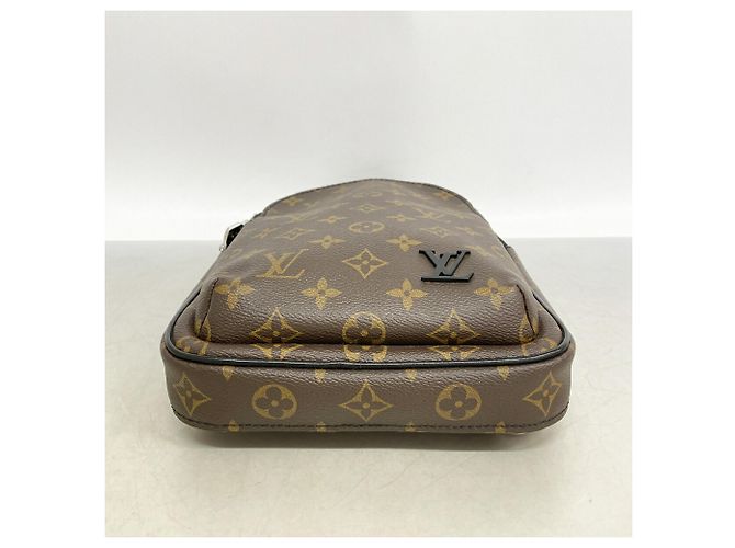 Borsa a tracolla Louis Vuitton Monogram Macassar Avenue Marrone - vista 3