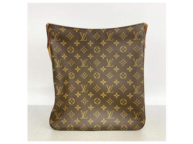 Borsa a tracolla Louis Vuitton Monogram Looping GM Marrone - vista 10