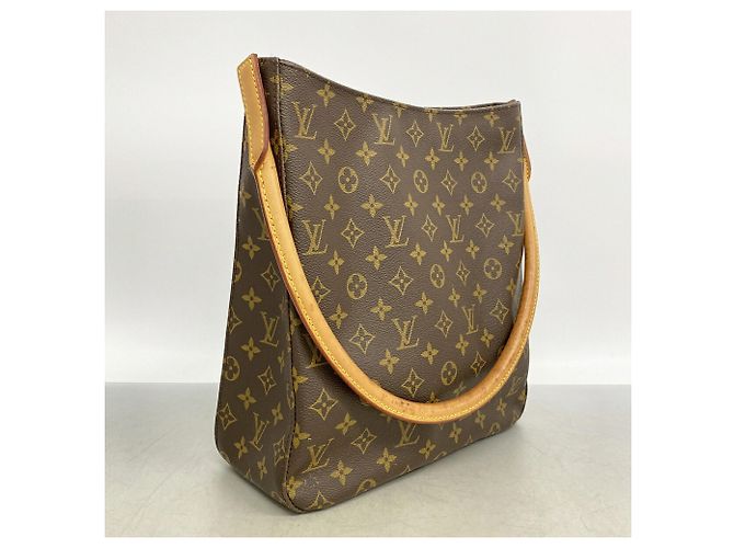 Borsa a tracolla Louis Vuitton Monogram Looping GM Marrone - vista 2