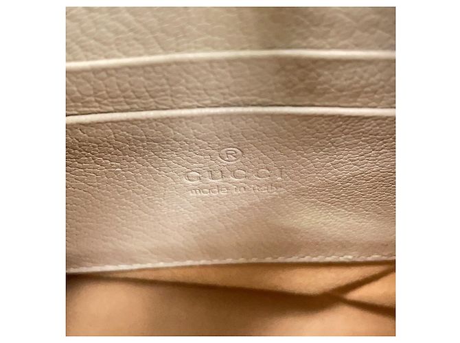 Borsa a tracolla piccola in pelle Gucci Aphrodite Beige - vista 16