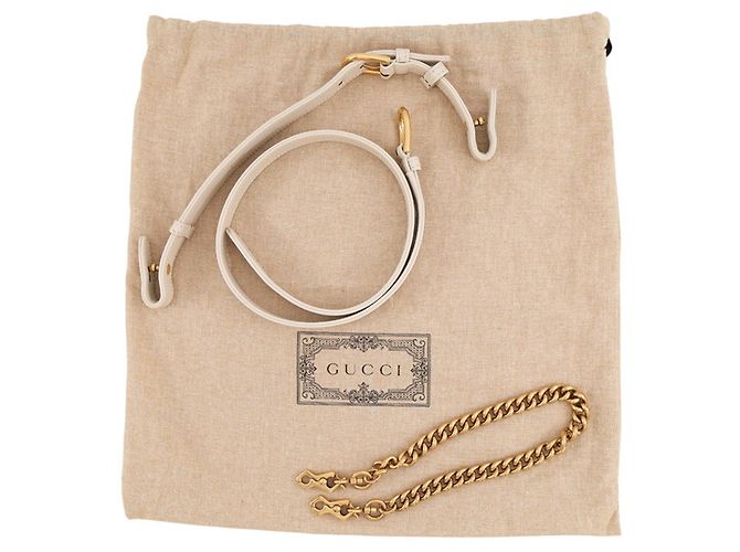 Borsa a tracolla piccola in pelle Gucci Aphrodite Beige - vista 17