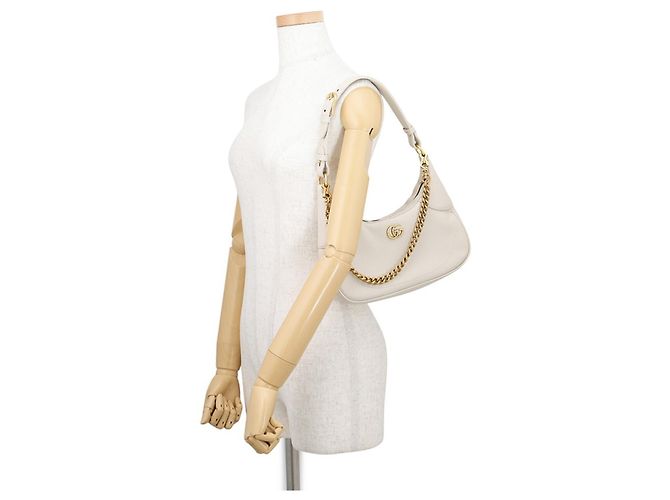Borsa a tracolla piccola in pelle Gucci Aphrodite Beige - vista 5