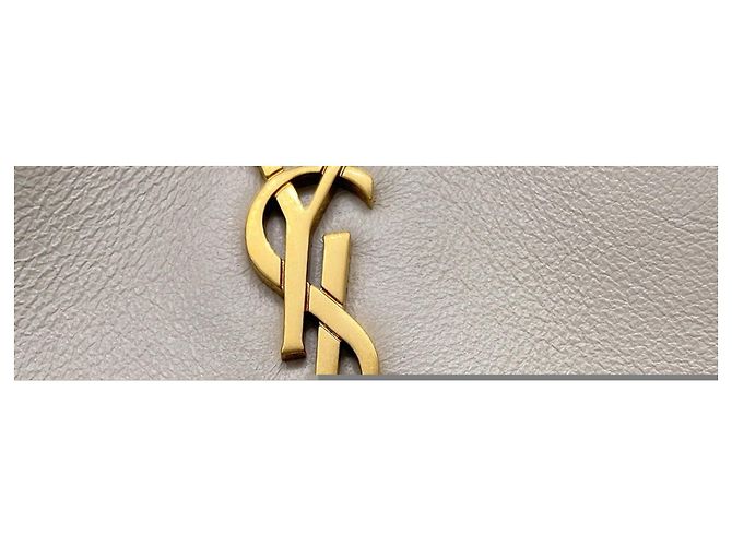 Autre Marque Borsa a tracolla mini con catena Saint Laurent Paris Nolita Bianco - vista 7