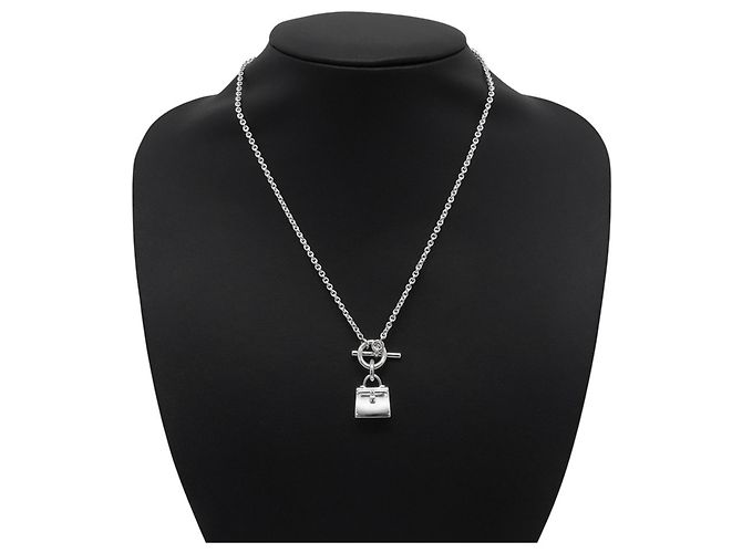 Hermès Collar Amulette Kelly Hermes en Plata - vista 4