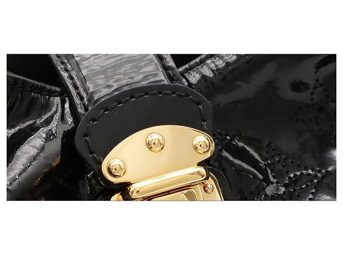 Borsa Tote Louis Vuitton Monogram Mahina Surya L Nero Bianco - vista 6