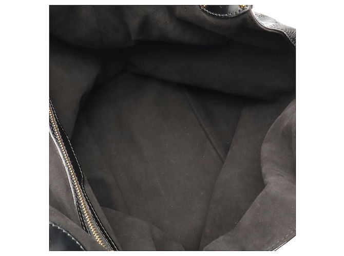 Borsa Tote Louis Vuitton Monogram Mahina Surya L Nero Bianco - vista 9