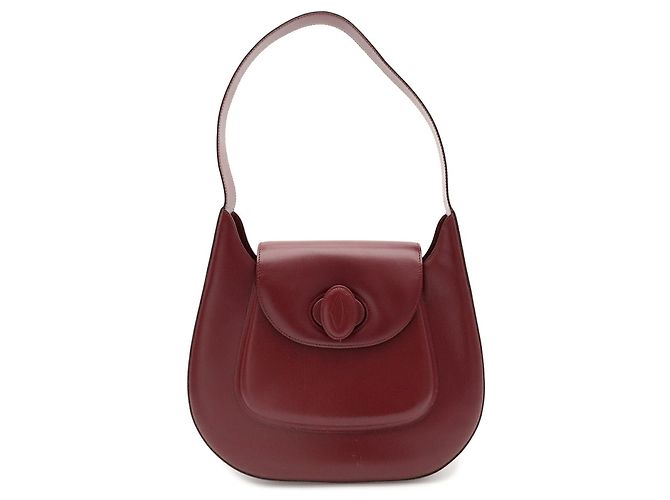 Borsa a tracolla Cartier Must Line Rosso Bordò - vista 2