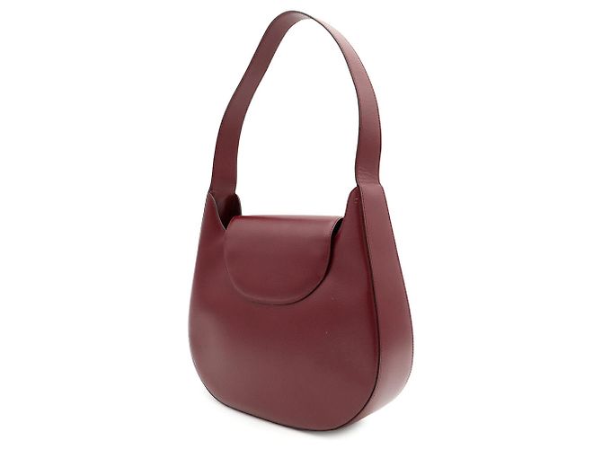 Borsa a tracolla Cartier Must Line Rosso Bordò - vista 3