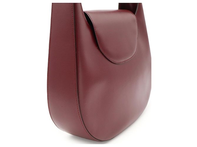 Borsa a tracolla Cartier Must Line Rosso Bordò - vista 6