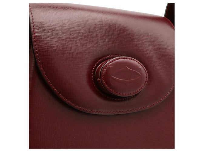 Borsa a tracolla Cartier Must Line Rosso Bordò - vista 8