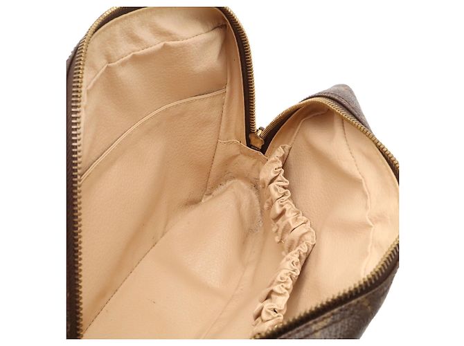 Borsa Louis Vuitton Monogram Trousse Toilette 23 Marrone Monogramma - vista 7
