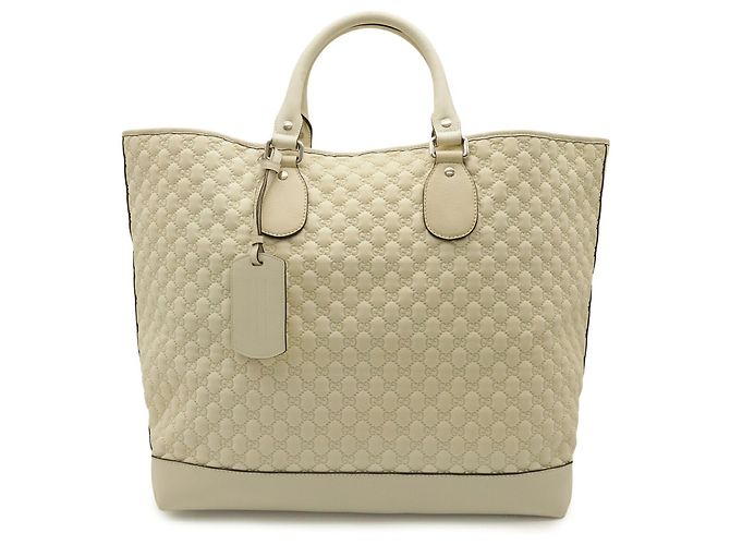 Bolso Tote Gucci GG de tela crema Crudo - vista 2