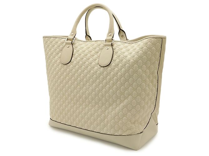 Bolso Tote Gucci GG de tela crema Crudo - vista 3