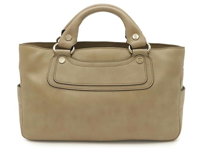 Céline Celine Boogie Bag Handtasche Tote aus beigem Leder - Ansicht 2