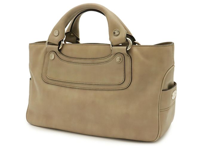 Céline Celine Boogie Bag Handtasche Tote aus beigem Leder - Ansicht 3