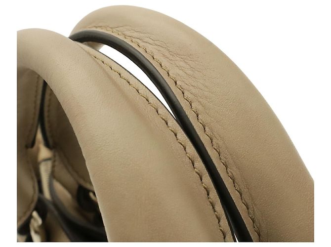 Céline Celine Boogie Bag Handtasche Tote aus beigem Leder - Ansicht 6