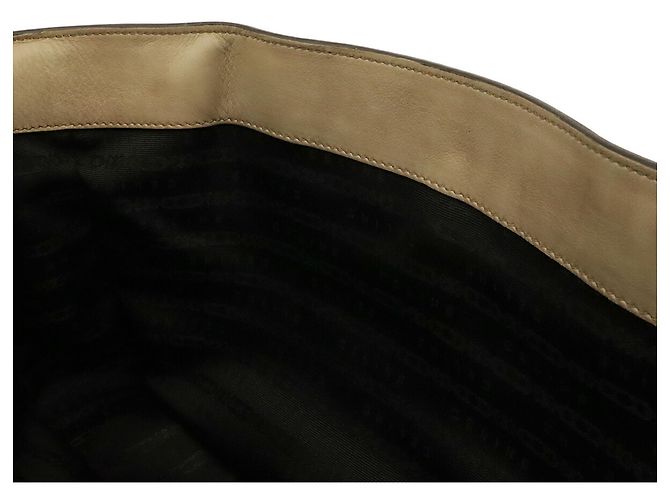 Céline Celine Boogie Bag Handtasche Tote aus beigem Leder - Ansicht 9
