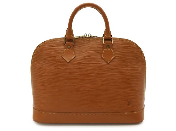 Borsa Louis Vuitton Epi Alma Marrone D'oro Cammello - vista 2