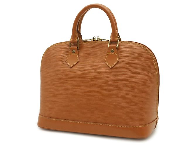 Borsa Louis Vuitton Epi Alma Marrone D'oro Cammello - vista 3