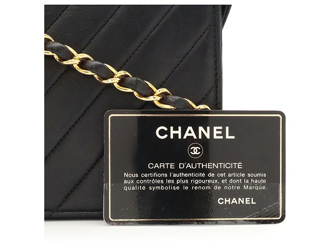 Borsa a tracolla con catena Chanel V-Stitch Nero - vista 10