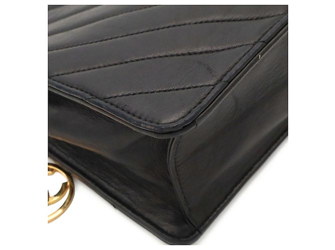 Borsa a tracolla con catena Chanel V-Stitch Nero - vista 4