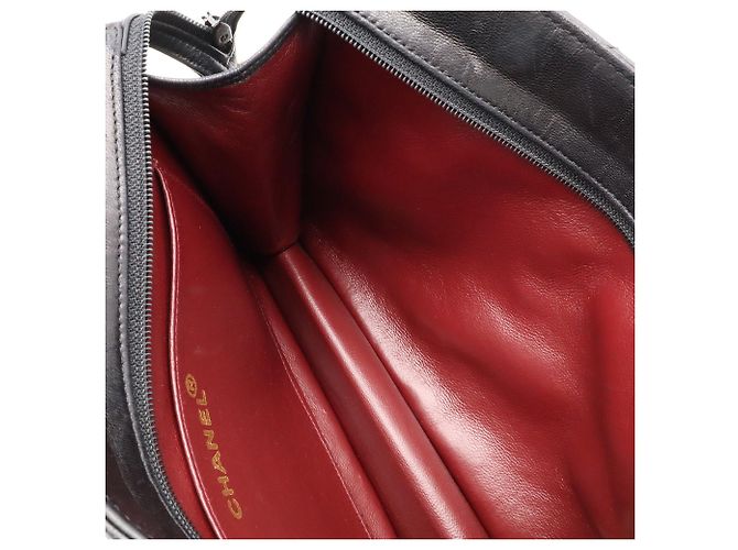 Borsa a tracolla con catena Chanel V-Stitch Nero - vista 8