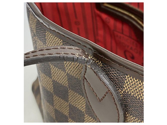 Borsa Tote Louis Vuitton Damier Neverfull PM N51109 Ebene Damier ebene - vista 9