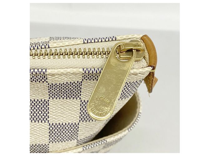 Borsa Tote Louis Vuitton Damier Azur Totally PM Bianco - vista 10