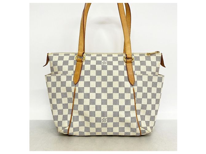 Borsa Tote Louis Vuitton Damier Azur Totally PM Bianco - vista 11