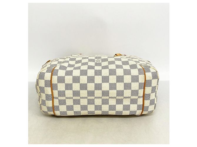 Borsa Tote Louis Vuitton Damier Azur Totally PM Bianco - vista 3