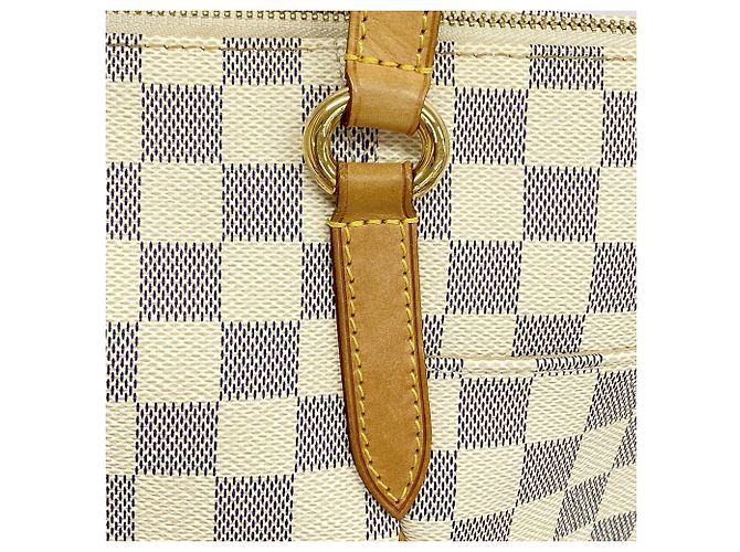 Borsa Tote Louis Vuitton Damier Azur Totally PM Bianco - vista 8