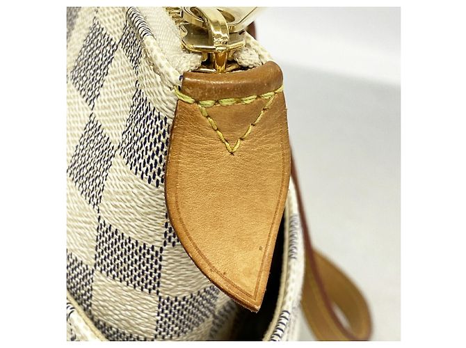 Borsa Tote Louis Vuitton Damier Azur Totally PM Bianco - vista 9