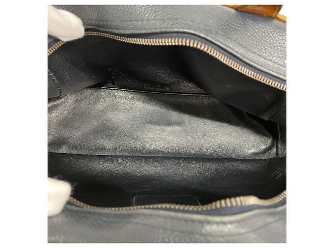 Chanel Matelassé Handtasche Marineblau - Ansicht 4