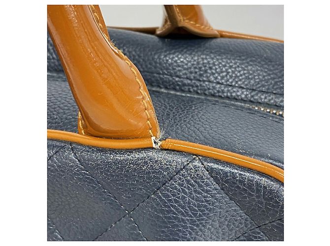 Chanel Matelassé Handtasche Marineblau - Ansicht 6