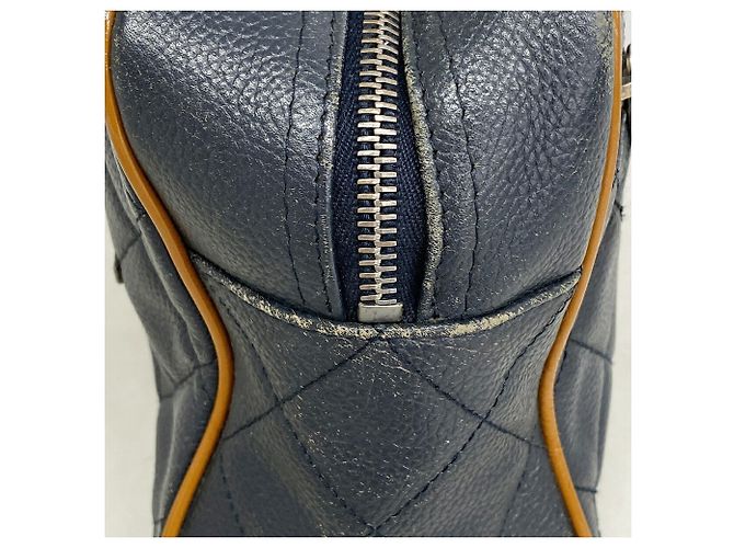 Chanel Matelassé Handtasche Marineblau - Ansicht 8