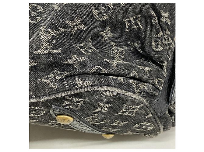 Louis Vuitton Monogram Denim Tote Bag XL Schwarz - Ansicht 6