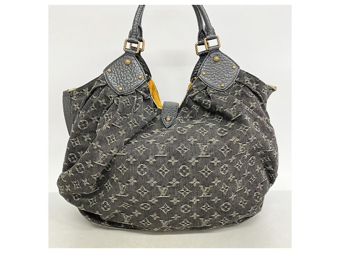 Louis Vuitton Monogram Denim Tote Bag XL Schwarz - Ansicht 9