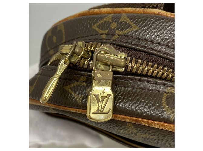 Borsa a tracolla Louis Vuitton Monogram Pochette Gange Brown Marrone - vista 8