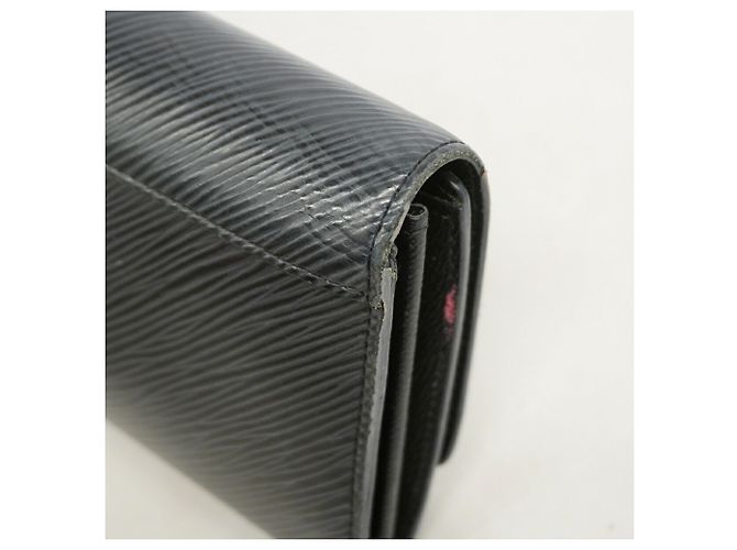 Louis Vuitton Epi Leather Portefeuille Twist Long Wallet Nero - vista 6