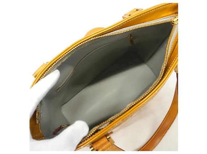 Borsa Tote Louis Vuitton Vernis Houston Grigio - vista 4