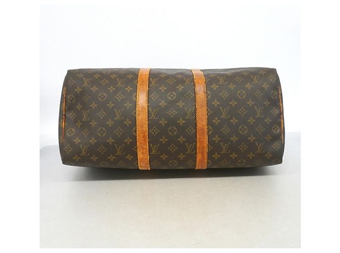 Borsa Louis Vuitton Boston Monogram Keepall 50 Marrone - vista 3