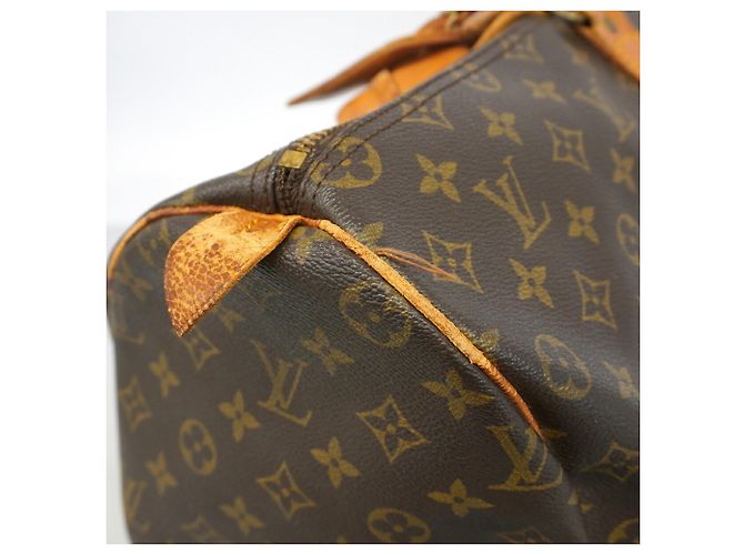 Borsa Louis Vuitton Boston Monogram Keepall 50 Marrone - vista 7