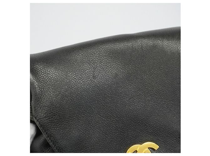 Zaino Chanel Triple Coco in pelle caviar Nero - vista 11