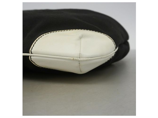 Borsa Tote Chanel in pelle nera e tela Nero - vista 6