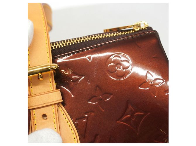 Borsa Louis Vuitton Vernis Rosewood Avenue Bordò - vista 11
