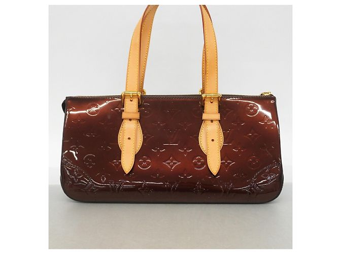 Borsa Louis Vuitton Vernis Rosewood Avenue Bordò - vista 13