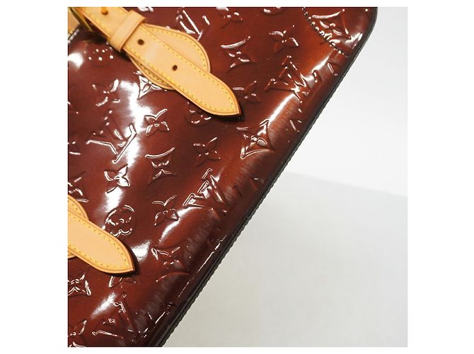 Borsa Louis Vuitton Vernis Rosewood Avenue Bordò - vista 8