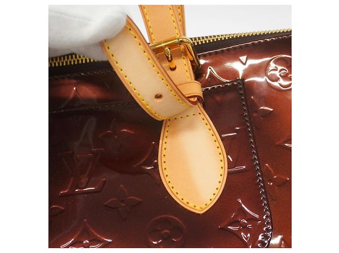 Borsa Louis Vuitton Vernis Rosewood Avenue Bordò - vista 9